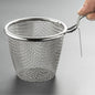 Stainless Steel Mesh Strainer Basket with Handle | Mini Wire Colander for Noodles, Dumplings, Frying & Hot Pot