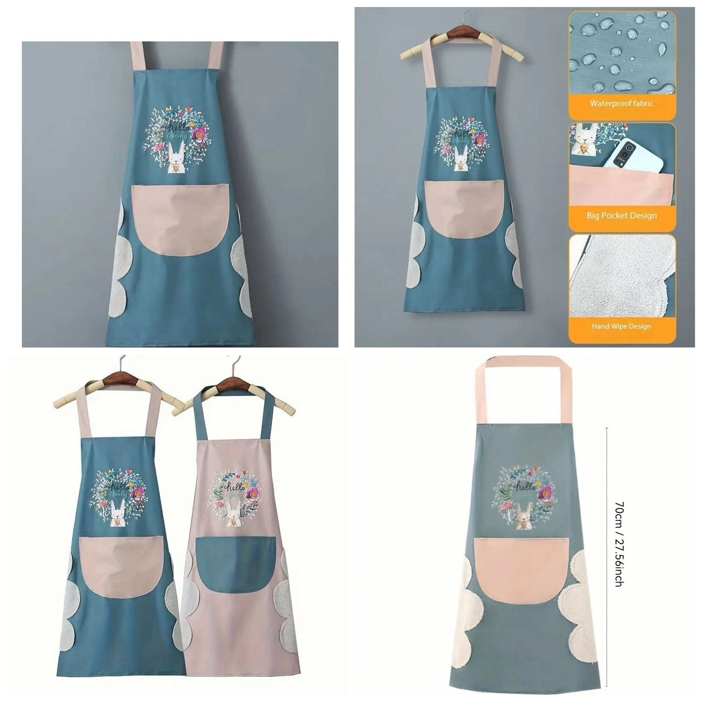 1 PC - Hand Wiping Waterproof Apron