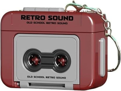 Mini Retro Cassette Tape Keychain with Sound | Vintage Portable Keyring for Bags, Cars, Bikes & Gifts